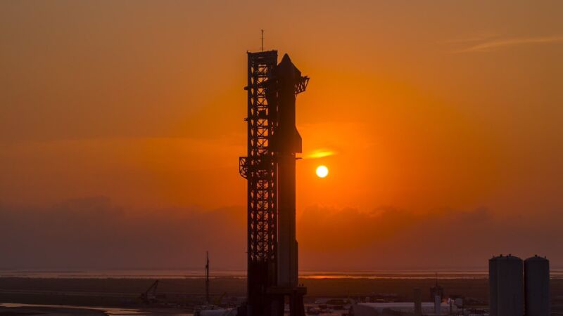 The rocket for SpaceX Starship's fourth full-scale test flight awaits liftoff from Starbase, the company's private launch base in South Texas.